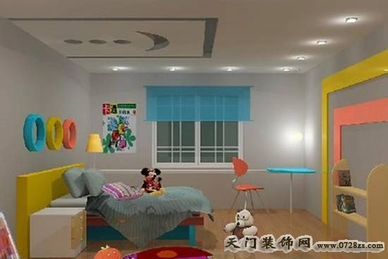 儿童房的装修设计 颜色搭配是闪光点