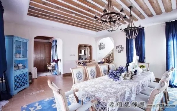 欧陆风情+地中海风格 完美融合的室内设计